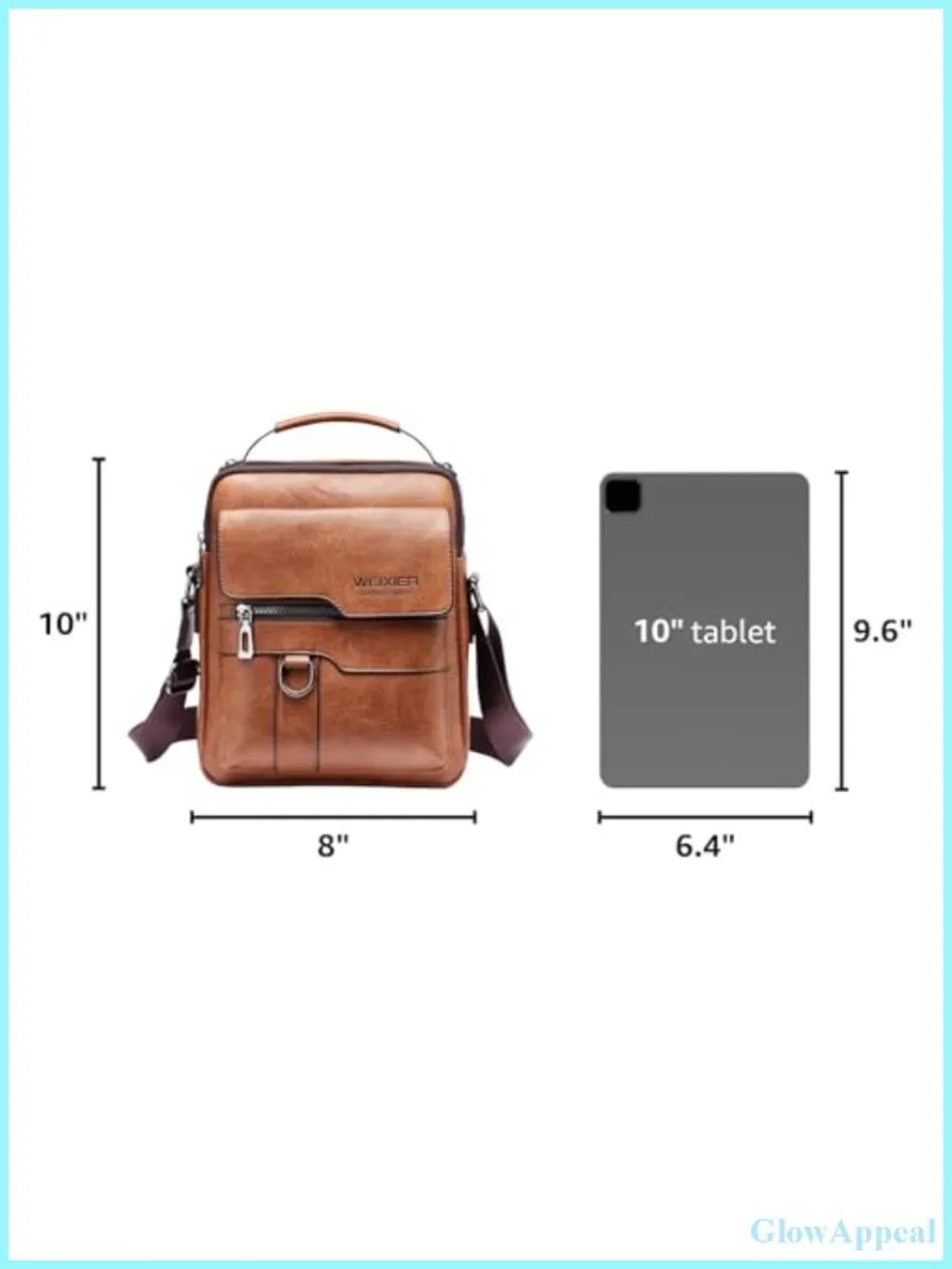 PU Leather Messenger Bag Crossbody Shoulder Bag Vintage Handle